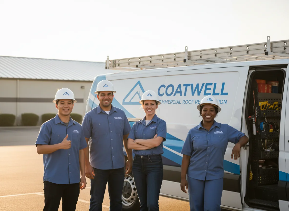 Commercial roof coating company in Stetsonville, WI